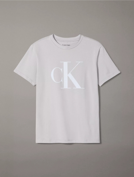 Женская футболка Calvin Klein с логотипом 1159813345 (Серый, S)