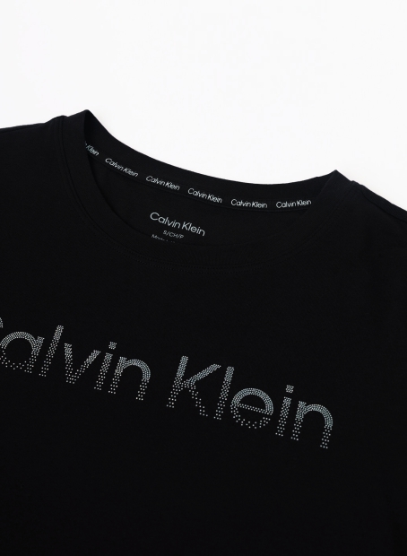 Женская футболка Calvin Klein с логотипом 1159813577 (Черный, XL)