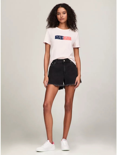 Футболка женская Tommy Hilfiger с логотипом 1159813989 (Розовый, XXL)