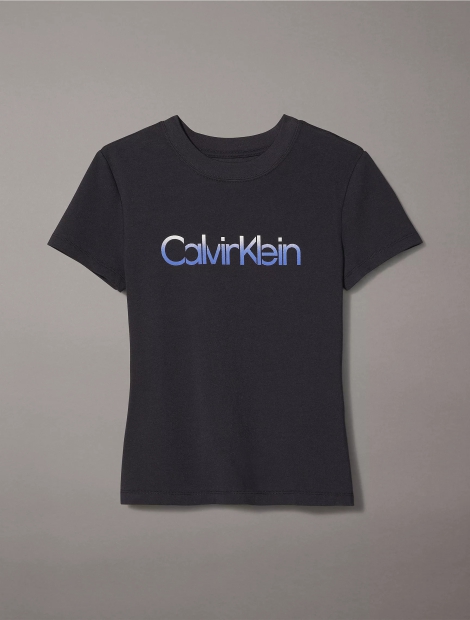 Женская футболка Calvin Klein с логотипом 1159815179 (Черный XS)