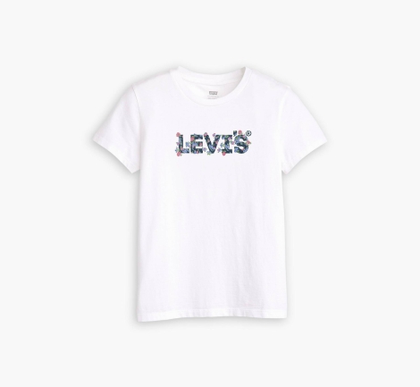 Женская футболка Levi's с логотипом 1159818237 (Белый L)