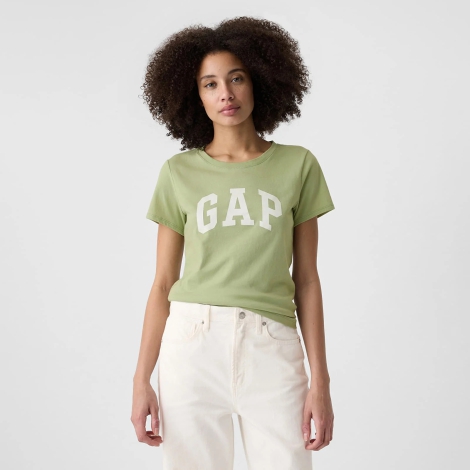 Женская футболка GAP с логотипом 1159822474 (Зеленый S)