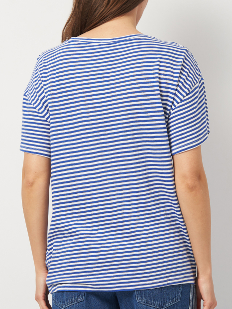 Футболка женская Tommy Hilfiger в полоску 1159827955 (Синий/Белый L)