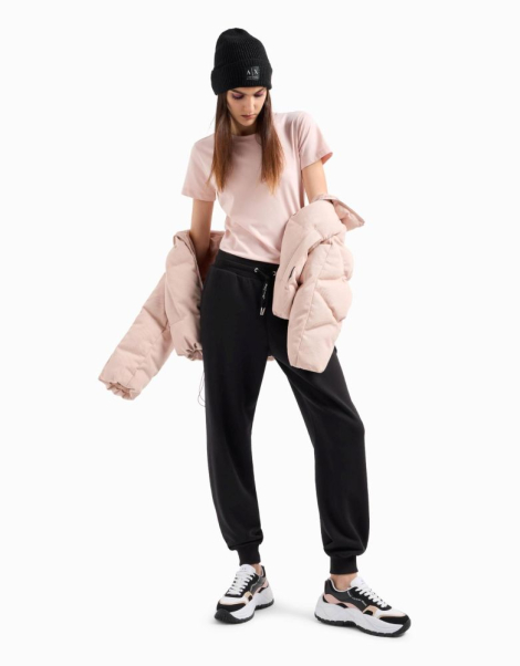 Женская футболка Armani Exchange с логотипом 1159833091 (Розовый XL)