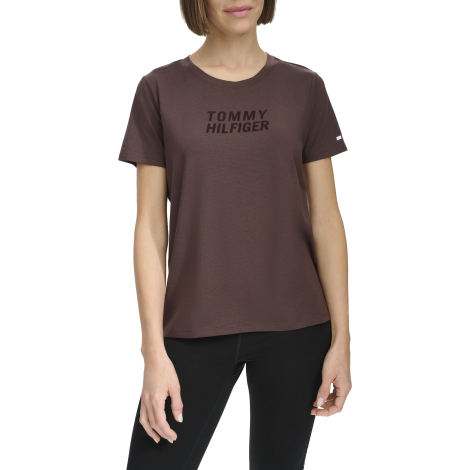 Футболка женская Tommy Hilfiger с логотипом 1159833113 (Коричневый XL)