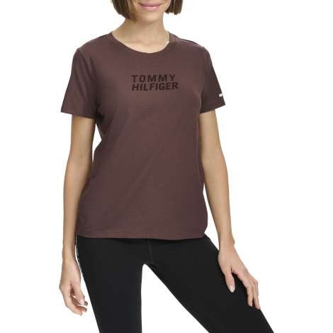 Футболка женская Tommy Hilfiger с логотипом 1159833113 (Коричневый XL)