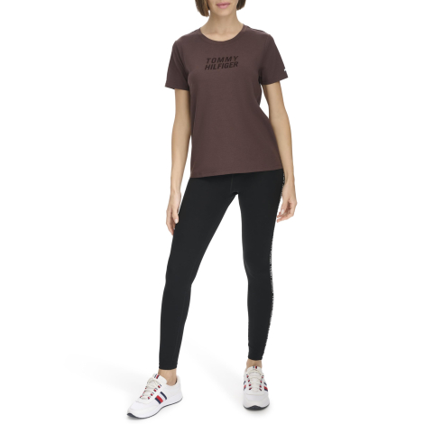 Футболка женская Tommy Hilfiger с логотипом 1159833113 (Коричневый XL)