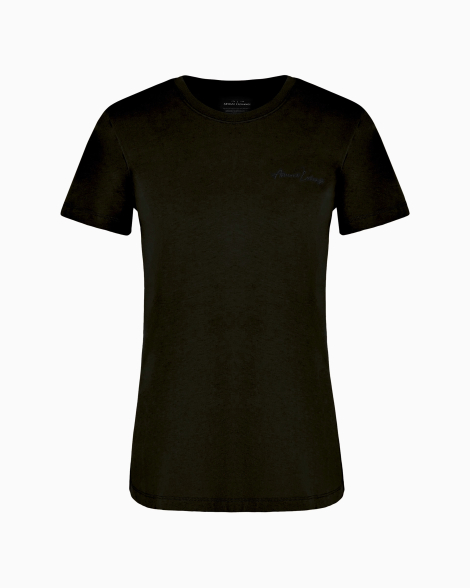 Женская футболка Armani Exchange с логотипом 1159833244 (Черный XL)