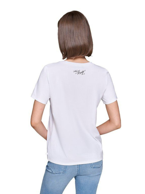 Женская футболка Karl Lagerfeld Paris 1159833563 (Белый XL)