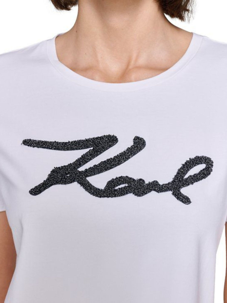 Женская футболка Karl Lagerfeld Paris 1159833563 (Белый XL)