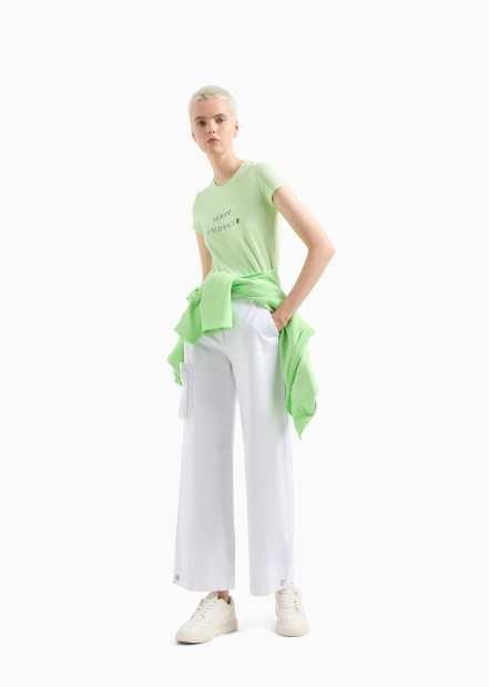 Жіноча футболка з логотипом Armani Exchange 1159833953 (Зелений XL)