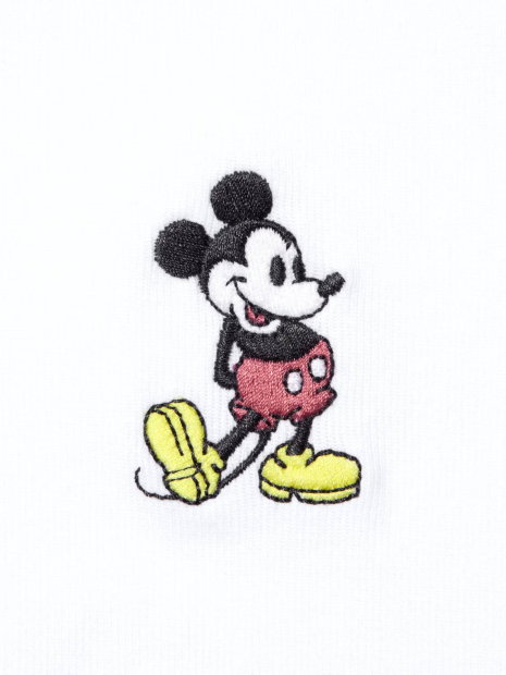 Футболка UNIQLO с вышивкой Mickey Mouse 1159833990 (Белый S)
