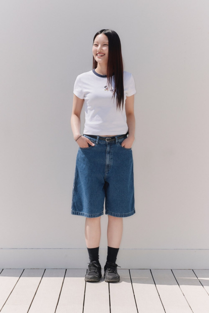 Футболка UNIQLO с вышивкой Mickey Mouse 1159833990 (Белый S)