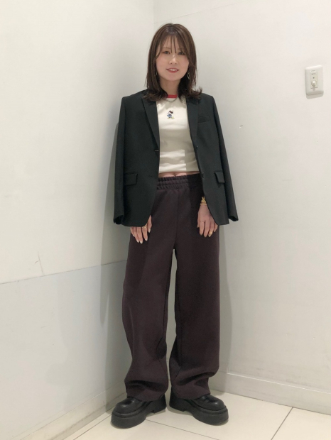 Футболка UNIQLO с вышивкой Mickey Mouse 1159834060 (Белый S)