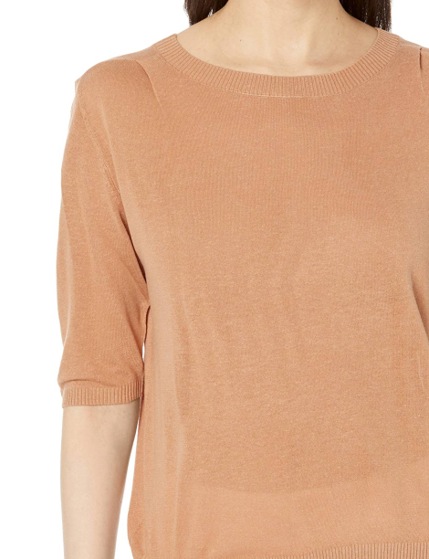 Жіноча легка футболка в'язана Armani Exchange 1159835095 (Коричневий S)