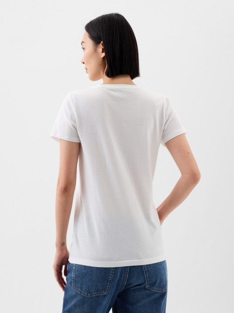 Женская футболка GAP с логотипом 1159835104 (Белый M)