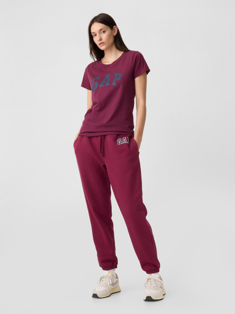 Женская футболка GAP с логотипом 1159835107 (Бордовый M)