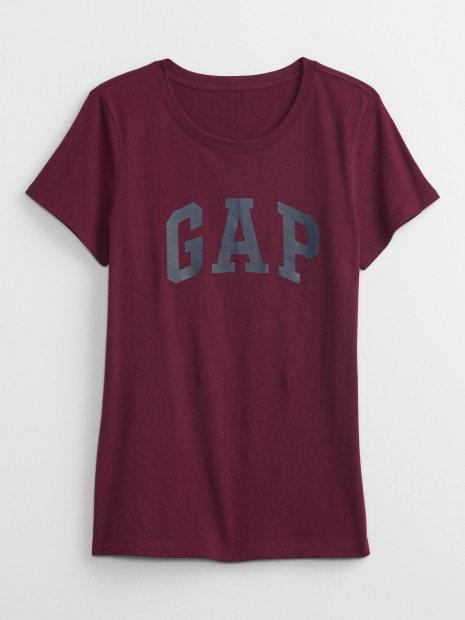 Женская футболка GAP с логотипом 1159835107 (Бордовый M)