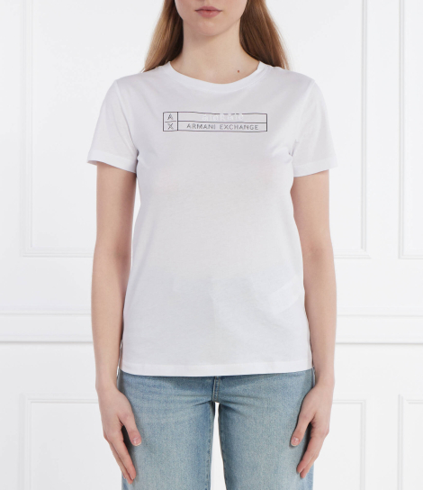 Жіноча футболка Armani Exchange з логотипом 1159835186 (Білий XL)