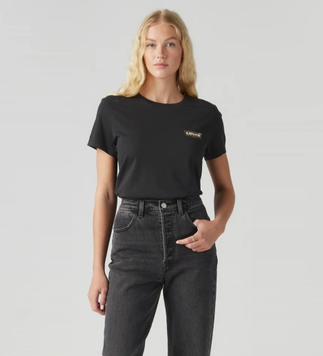 Жіноча футболка з логотипом Levi's 1159835318 (Чорний XXL)