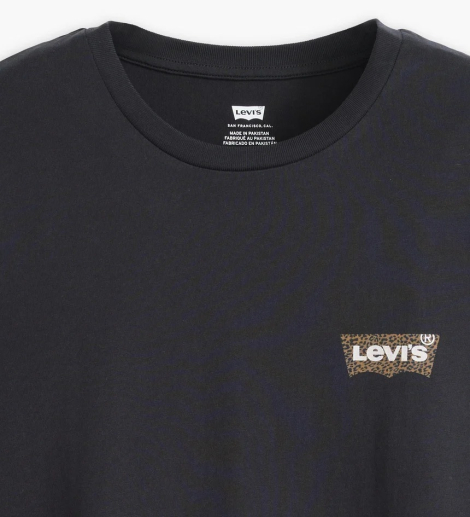 Жіноча футболка з логотипом Levi's 1159835318 (Чорний XXL)