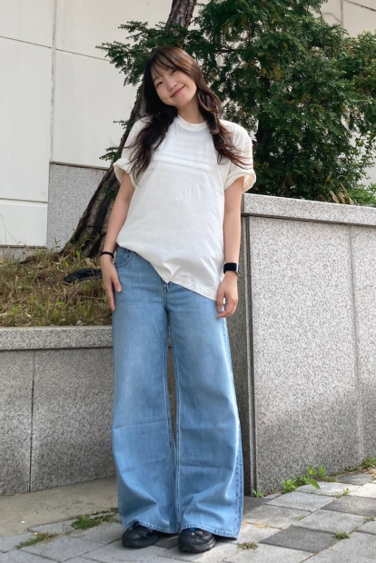 Футболка оверсайз Supima UNIQLO 1159835374 (Молочный S)