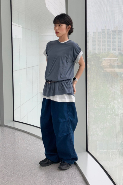 Футболка оверсайз Supima UNIQLO 1159835374 (Молочный S)