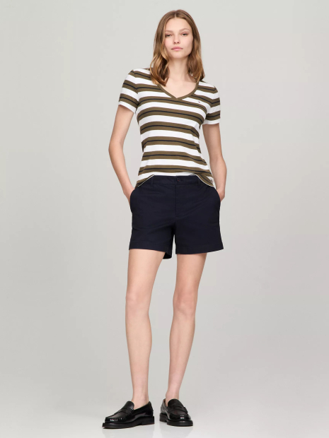 Жіноча футболка Tommy Hilfiger 1159835598 (Білий/Зелений M)