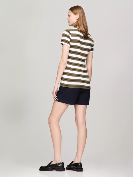 Жіноча футболка Tommy Hilfiger 1159835598 (Білий/Зелений M)