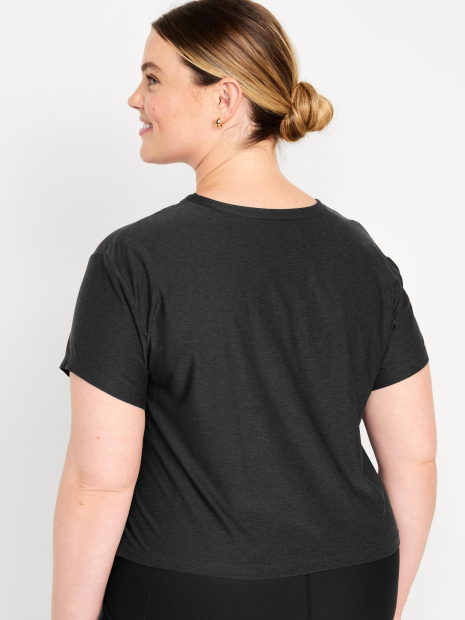 Женская укороченная футболка Old Navy 1159835969 (Серый XS)