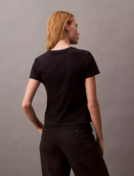 Жіноча футболка Calvin Klein з логотипом 1159836121 (Чорний XS)