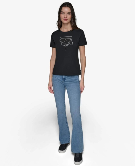 Женская футболка Karl Lagerfeld Paris 1159836278 (Черный M)