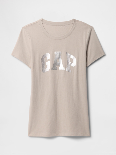Женская футболка GAP с логотипом 1159836897 (Бежевый L)