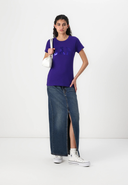 Женская футболка GAP с логотипом 1159836684 (Фиолетовый M)