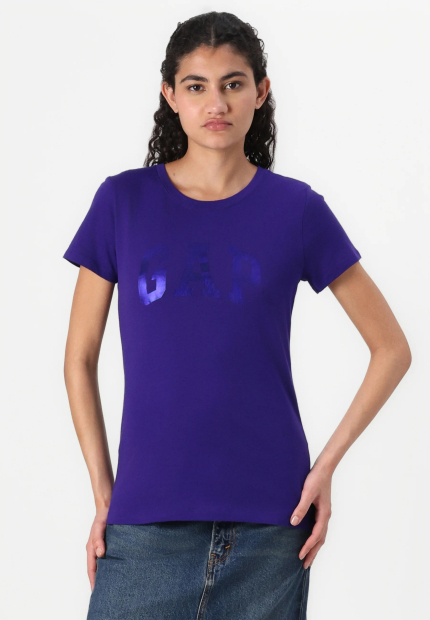 Женская футболка GAP с логотипом 1159836684 (Фиолетовый M)