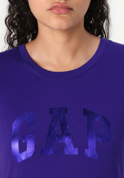 Женская футболка GAP с логотипом 1159836684 (Фиолетовый M)
