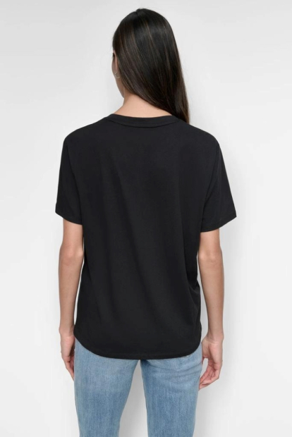 Жіноча футболка DKNY з принтом 1159837188 (Чорний XL)
