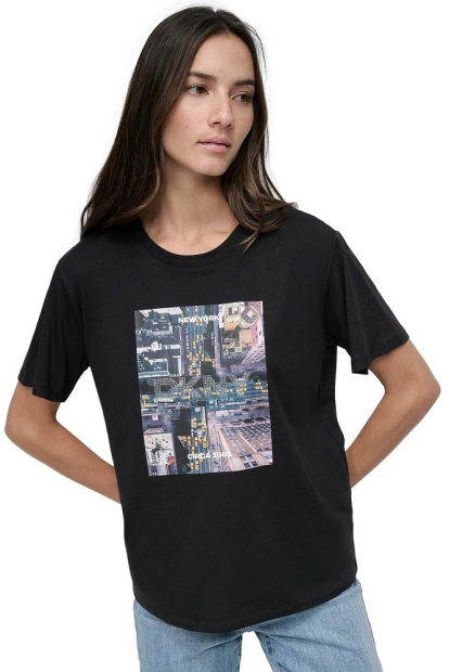 Жіноча футболка DKNY з принтом 1159837188 (Чорний XL)