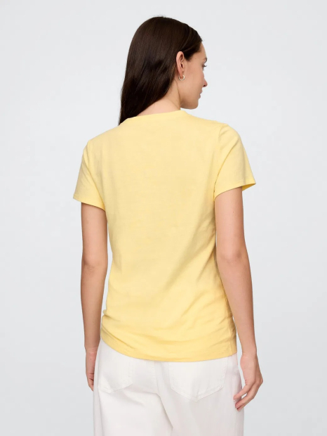 Женская футболка GAP с логотипом 1159837295 (Желтый S)