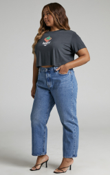 Женская футболка Levi's с принтом 1159779993 (Черный, XL)