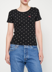 Женская летняя футболка Levi's 1159775463 (Черный, S)