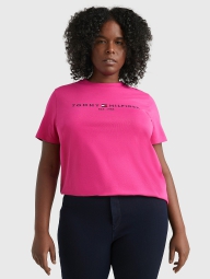 Футболка женская Tommy Hilfiger с логотипом 1159776675 (Розовый, XL)