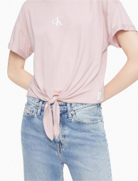 Женская футболка Calvin Klein с логотипом 1159776722 (Розовый, XS)
