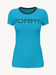 Футболка женская Tommy Hilfiger 1159778206 (Голубой, XL)