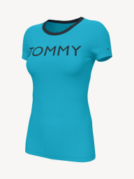Футболка женская Tommy Hilfiger 1159778204 (Голубой, S)