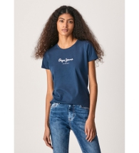 Женская футболка Pepe Jeans London с логотипом 1159793713 (Синий, XXS)