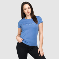 Женская футболка GUESS с логотипом 1159779984 (Синий, XS)