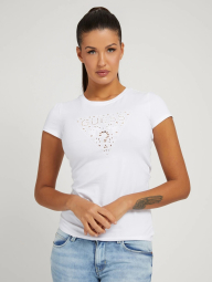 Женская футболка GUESS с логотипом 1159780721 (Белый, XS)