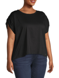 Женская футболка Calvin Klein 1159780779 (Черный, 1X)