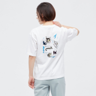 Футболка с рисунком My Life With Animals UNIQLO 1159781215 (Белый, XS)